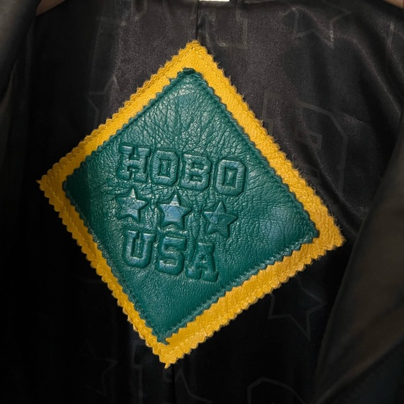 Vintage 1980’s Michael Hoban Hobo Stop Light USA Leather Jacket In Living Color - Picture 10 of 14